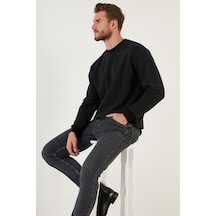 Buratti Slim Fit Bisiklet Yaka Pamuklu Kazak Erkek Kazak 4562013w4 Antrasit