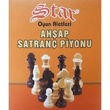 Star Ahşap Satranç Piyonu No 3