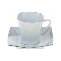 Lemoges Nescafe Fincan Takımı 12 Parça Limon Porselen Kod.139 1894 Beyaz