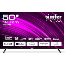 Simfer 50SFSV6B 4K Ultra HD 50" 127 Ekran Uydu Alıcılı VIDAA Smart LED TV Simfer 50SFSV6B 4K Ultra HD 50" 127 Ekran Uydu Alıcılı VIDAA Smart LED TV