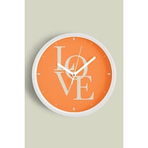 Modern Yazılı Tasarım - You Are Not Late Duvar Saati - 35cm - Önü Camlı Beyaz Kasa-jh1187 Beyaz