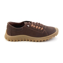 Bambi Kahve Nubuk Hakiki Deri Kadın Sneaker K01076100301