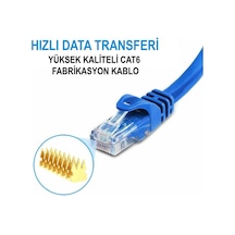 Cat6 Internet Kablosu Ethernet Fabrikasyon Rj45 Lan Adsl 20 M Metre