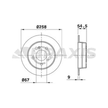 Mercedes 200e W124 Arka Fren Diski 1988-1993 Braxıs Ae0223 2adettir