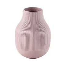 IKEA GRADVIS DEKORATİF PEMBE VAZO SERAMİK STONEWARE 21 CM
