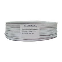 Elektrik Kablosu Kordon 2X0.75mm Beyaz  100Mt