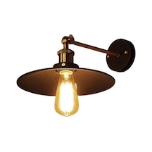Mylight Retro Mafsalı Balcamlı Aplik 23 Cm Siyah