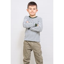 Alexandergardı Çocuk İnce Çizgili Kazak C21-18935 001