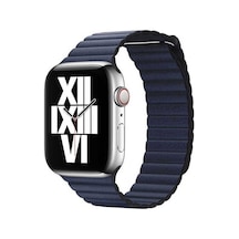 Apple Uyumlu Watch 40mm Krd-09 Deri Lop Kordon-lacivert