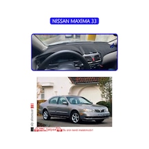 Nissan Maxima 33torpido Koruma Halısı Mavi Kenar