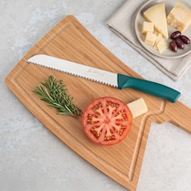 Aryıldız Rexa Tırtıklı Ekmek Bıçak Yeşil 19 Cm Renkli
