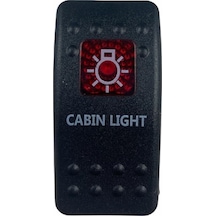 Marin Switch 3P On-Off 12-24V Kırmızı Kabin Lambası