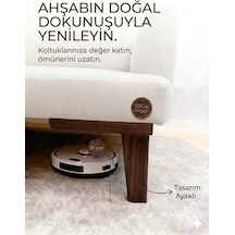 1. Sınıf Gürgen Ağacı 15 Cm Koyu Ceviz Küt Ayak Mobilya Kanepe Koltuk Tv Ünitesi Mobilya Ayakları Ahşap
