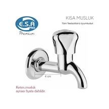 Kısa Musluk-damlatmaz-su Tasarrufu Sağlar-hortum Takabilirsiniz-m Krom