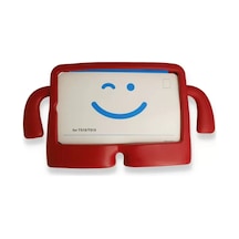 Newface Apple iPad Uyumlu  Pro 11 2021 Kılıf Karakter Tablet Silikon - Kırmızı