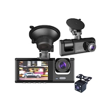 1080hd Yüksek Kalite 3 Kameralı Dash Kamera Döngü Kaydı Gece Görüş Araç Kamerası Araba