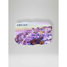 Greece Yunanistan Temalı Çatlatma Polyester Magnet Buzdolabı Süsü 23000484