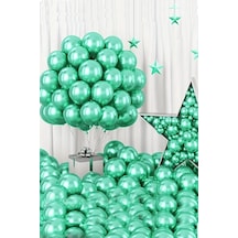 Beysüs Yeşil Krom Balon 7 Adet 12inç yeşil