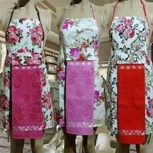 Nivemeshome Lila Kadife Havlulu Mutfak Önlüğü Lila