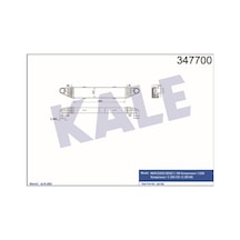KALE OTO Radyatör 347700 Turbo Radyatörü C 180 C200 C 220 C 250 626X127X62