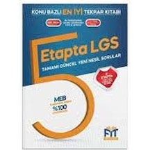 Fit Yayınları 5 Etapta Lgs Tekrar Kitabı