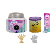 Ekamix Konserve Ağda Makinesi + Vivet Naturel Ağda 240 ML + Bez 10 M
