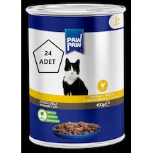 Paw Paw Jöleli Tavuklu Yetişkin Kedi Konservesi 24 x 400 G