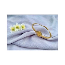 Smile Emojili Paslanmaz Çelik Kelepçe Bileklik Gold - 660684656 Gold