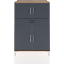 Hyperion Dolap 2 Raflı Tek Çekmeceli 4 Kapaklı 88x44x134 Çam-... Çam