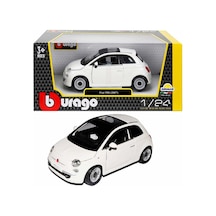 S00022106 Burago 1/24 Fiat 500 2007 Beyaz -sun