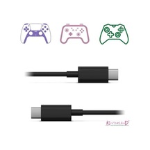 Gaming Type-c To Type-c Kablo - Siyah 1.5 Metre Xbox, Ps5 Gamepad Ve Akıllı Telefonlar İçin Hızlı Şarj Kablosu