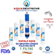 Kapalı Kasa 7 Filtre 14 Aşama Su Arıtma Cihazı Filtre Seti