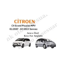 C4 Grand Picasso Mpv 01/2007 - 07/2013 Sonrası Araca Özel Kısa Fa