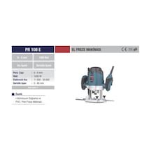 Pr 108 E 1200w Elektrikli Freze Makinası