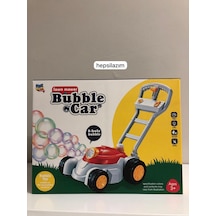 Işıklı Pilli Köpük Atan Çim Biçme Makinesi Oyuncak Beyaz