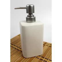 Stonware Sıvı Sabunluk Beyaz Kare 450ml