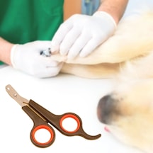 Durukar Küçük Çelik Uçlu Kedi Köpek Evcil Hayvan Tırnak Makası Pati Bakım Aleti Ergonomik Kaymaz Sap