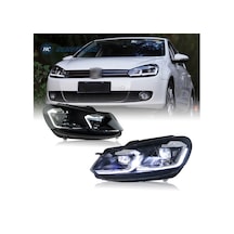 VOLKSVAGEN GOLF 6 2009-2012MK6 KROM 7.5 DİZAYN J LEDLİ ÖN FAR