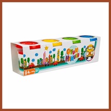 Bezos 0915 Crafy 4'lü Oyun Hamuru 560 Gr. Pro Çok Renkli