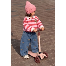 Minigimin Cicileri Ayıcık İşleme Desenli Unisex Çocuk Pantolon - Mavi