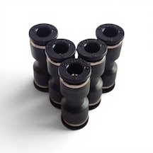 Pnömatik Düz Ekleme Jakı Hortum Birleştirici Rekor 4 - 6 - 8 - 10 - 12 Mm Seçenekli - 5'li Set 6 MM