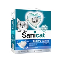 Sanicat Active White Ultra Topaklanan Kokusuz Kedi Kumu 6lt