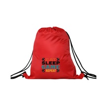 Hero Tasarım Eat Sleep Game - Ipli Spor Sırt Çantası - Günlük - Okul 35 46cm One Size Inn1009 Kırmızı