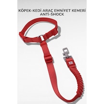 Caramelos Evcil Hayvan Araç Emniyet Kemeri Köpek Oto Kemeri Araba Oto Aksesuar Kedi Köpek Emniyet Kemeri Kırmızı-t