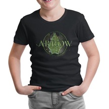 Arrow - Logo Siyah Çocuk Tshirt