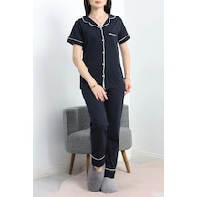 Seka Store Seka Düğmeli Süprem Pijama Takımı Koyulaci - 41820.1048. Çok Renkli
