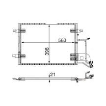 ORIS CVW026019 Klima Kondenseri Passat 96-00 A4 95-00 610X420X19 ORIS CVW026019 Klima Kondenseri Passat 96-00 A4 95-00 610X420X19