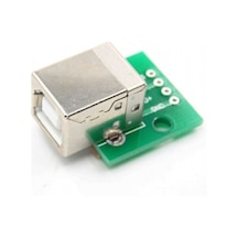 Usb Type B Dişi Soket Breakout Board 2 54 MM Dıp Adaptör Konnektör