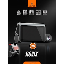 Rovix Gps Wifi Özellikli 4uhd Touch 3 Kamera 256gb Li Araç Kamerası