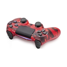 Gamepad Ps4 Uyumlu - Kırmızı Kamuflaj Nd400o